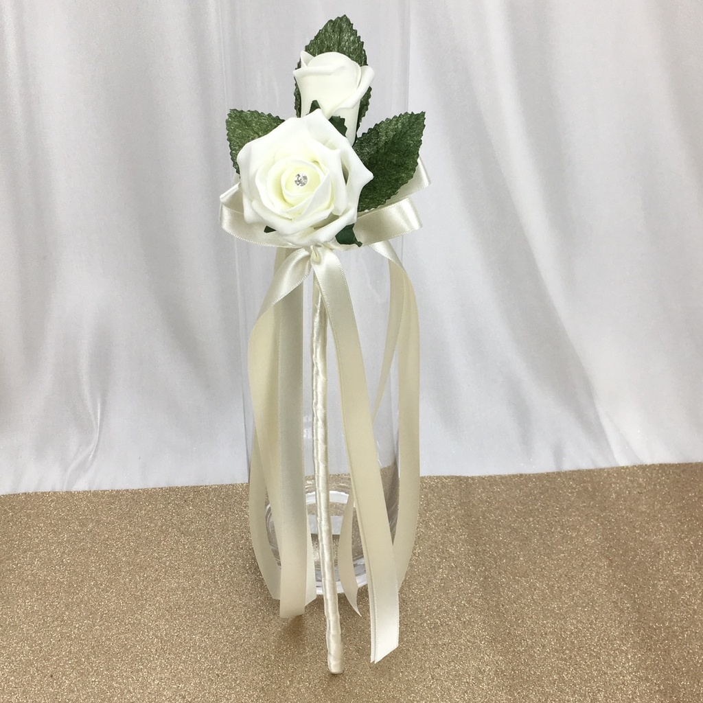 Baguette et ses roses
