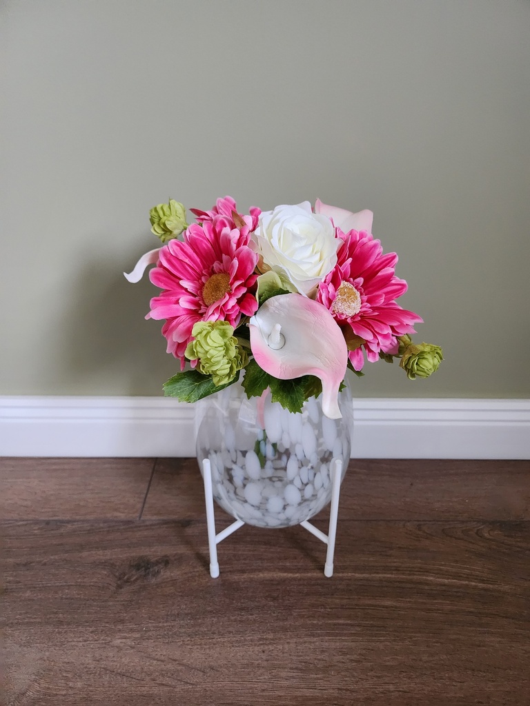 Bouquet de roses et de gerberas
