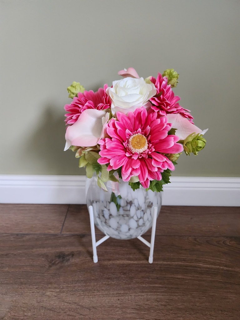 Bouquet de roses et de gerberas