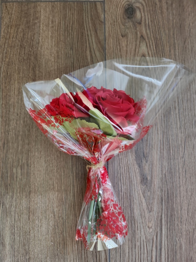 Bouquet de roses et de gerberas