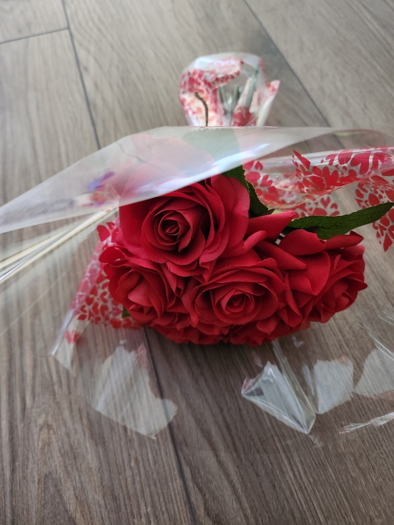 Bouquet de roses et de gerberas