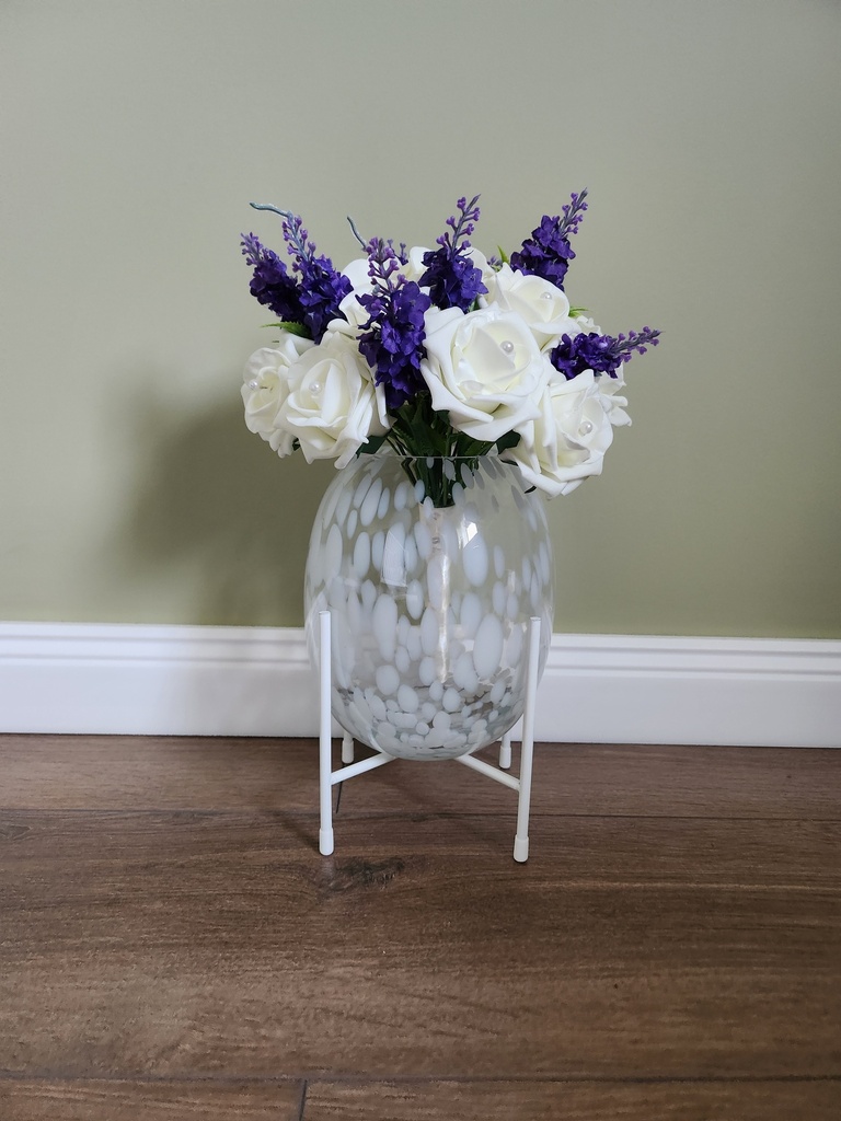 Bouquet artificiel de roses et de lilas