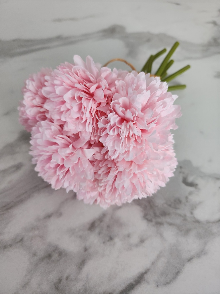 Petit bouquet pompon rose