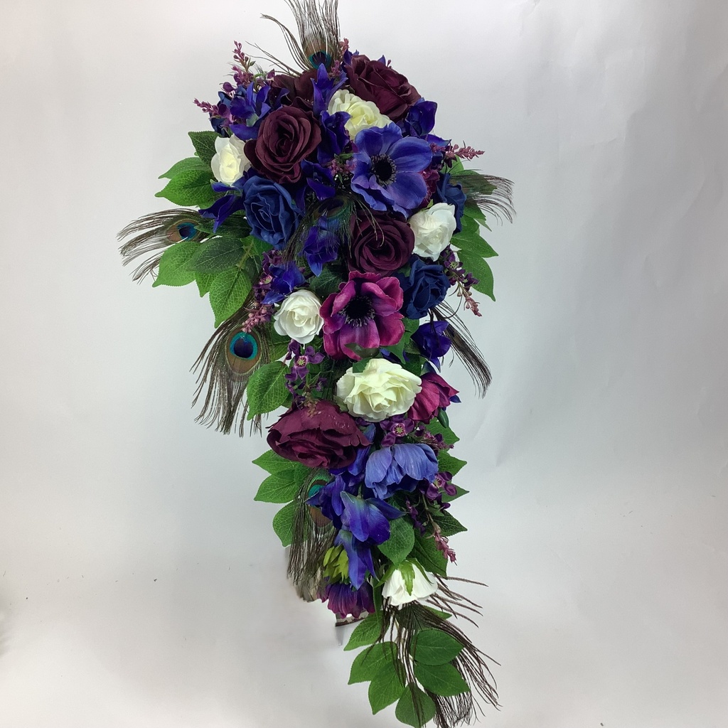 Bouquet de marié tombant artificiel