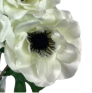 Boutonnière en soie d'anémone