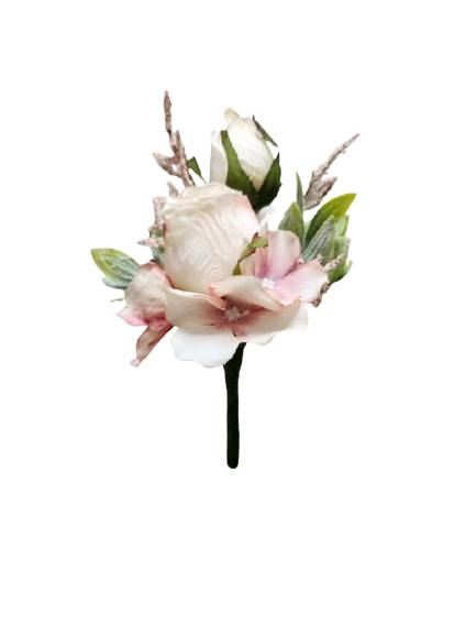 Boutonnière en soie Natalia