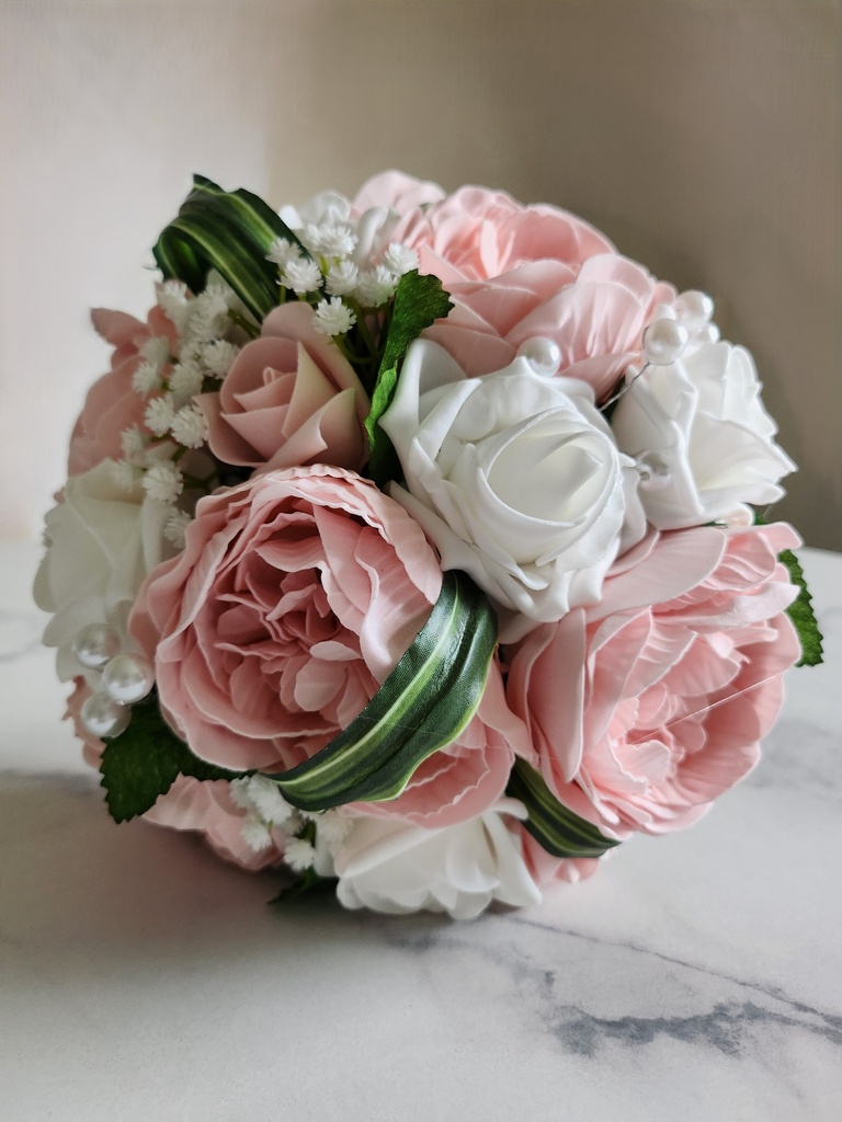 Bouquet rose et pivoine 