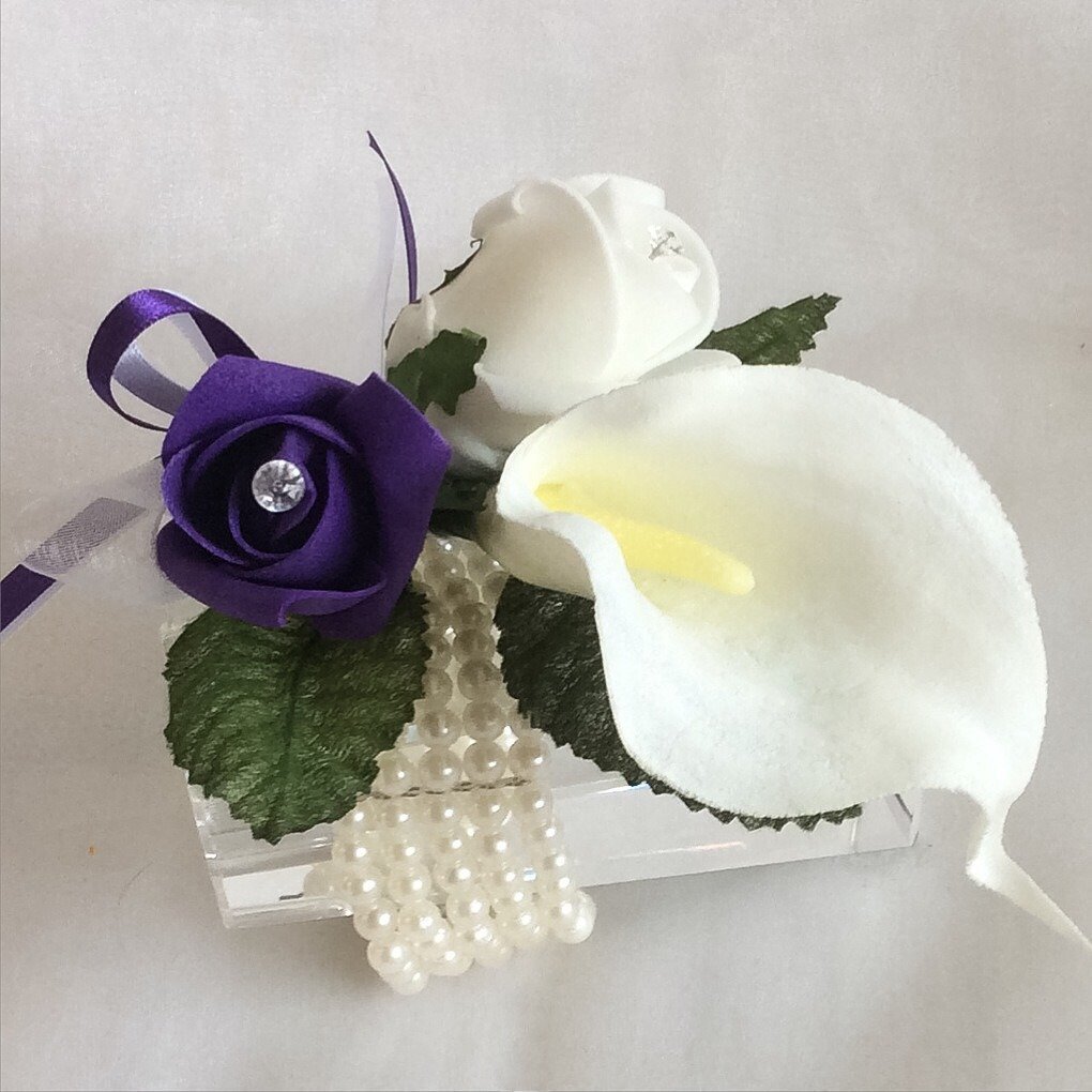 Bracelet callas et roses