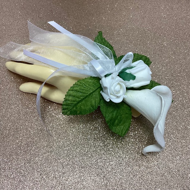 Bracelet callas et roses