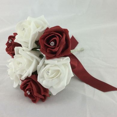 Petit bouquet de roses artificielles