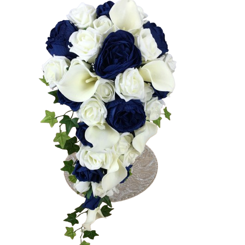[HAYLEY -VGHCSHN801 - hélène] Bouquet tombant de roses avec une touche de pivoine et de callas