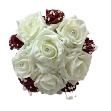 Petit bouquet de roses en mousse et ses boutons de roses