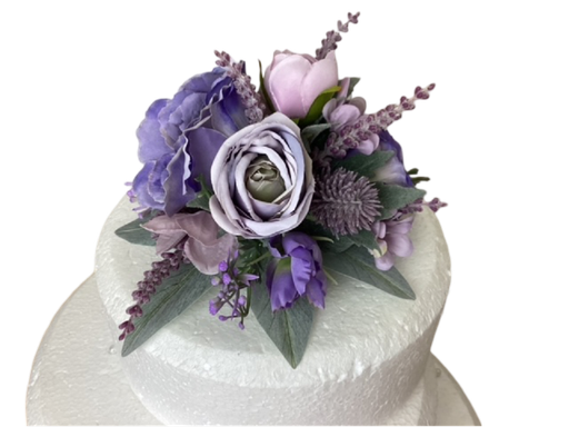 [arlee] Décoration florale pièce montée violette