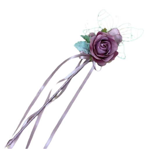 Baguette roses en soie