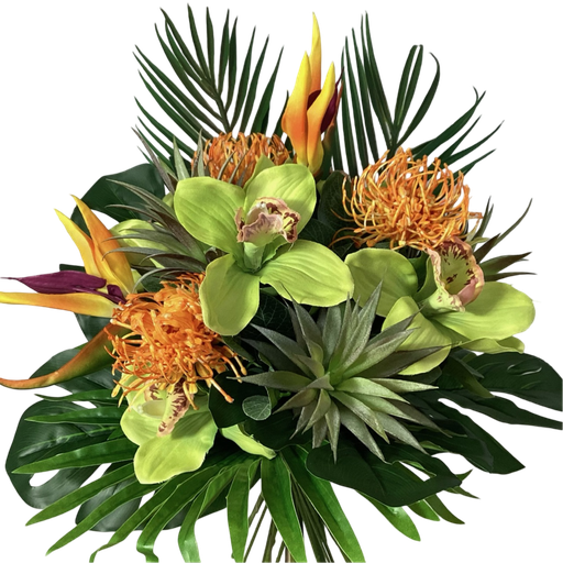[tropicana] Bouquet de fleurs exotiques artificielles