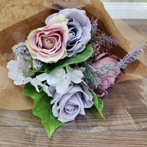 Bouquet plaisir d'offrir MM violet - bleu