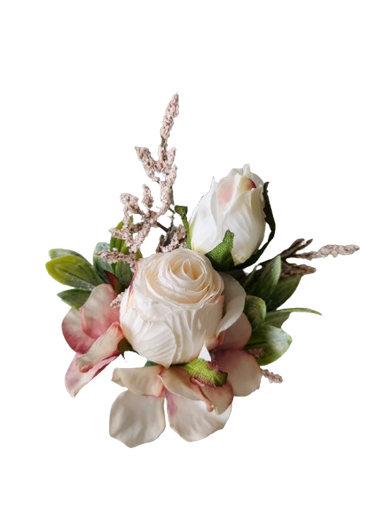 Boutonnière du marié en soie Natalia