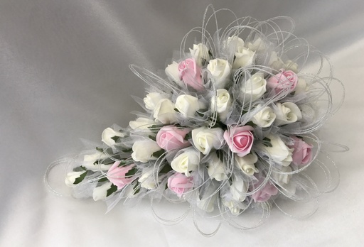 Bouquet artificiel de mariage roses