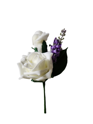 [vgl339IVC LILA] Boutonnière rose et lilas
